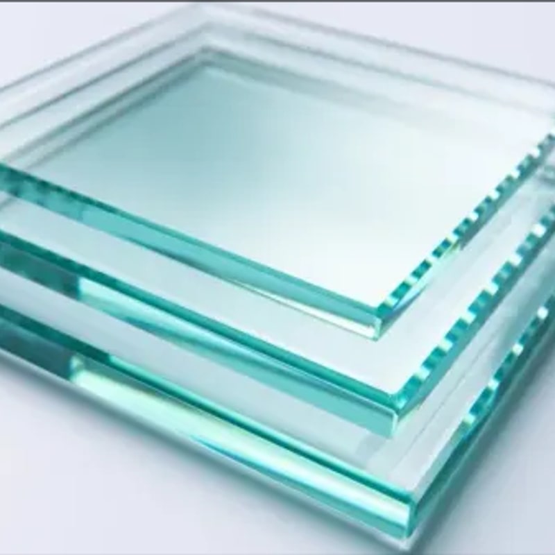 Glass material close-up